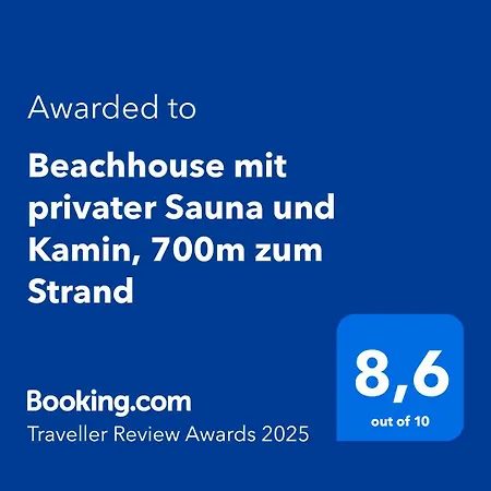 Beachhouse Mit Privater Sauna Und Kamin, 700m Zum Σπίτι διακοπών